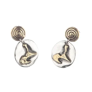 Orecchini Terra Mia “Golfo Vesuvio” Argento 925 & Brone Lavorato a mano